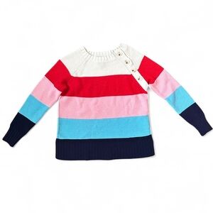 St. John's Bay Cream Knit Sweater Petite Small